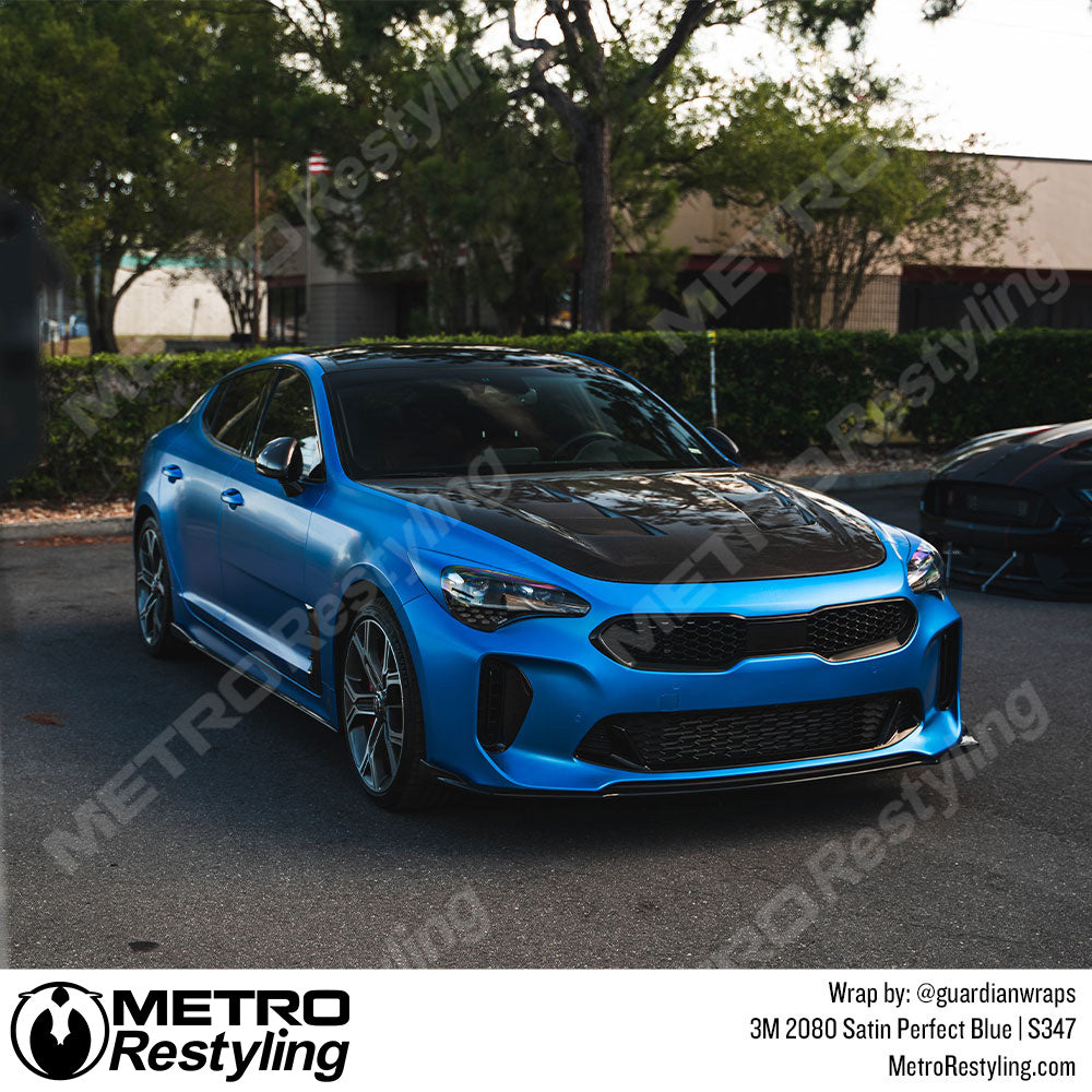 Satin Perfect Blue Vinyl Wrap