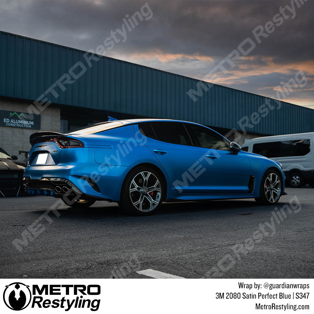 Satin Perfect Blue Vinyl Wrap
