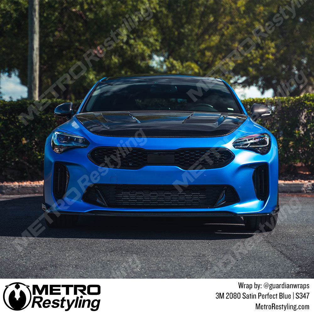 Satin Perfect Blue Dodge Wrap