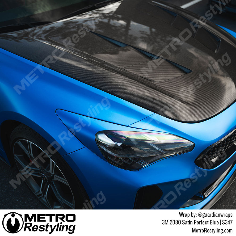Satin Perfect Blue Vinyl Wrap