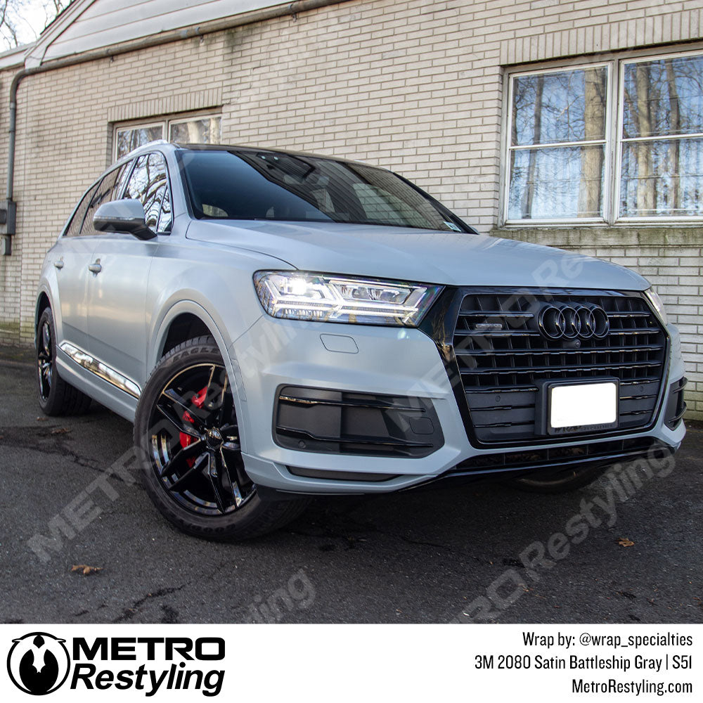 Satin Gray audi q7 wrap