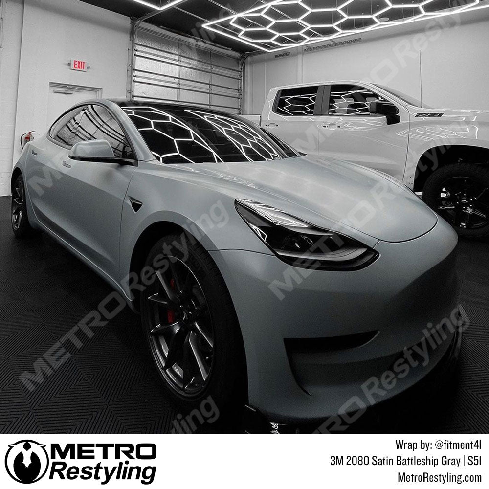 Satin Gray tesla vinyl