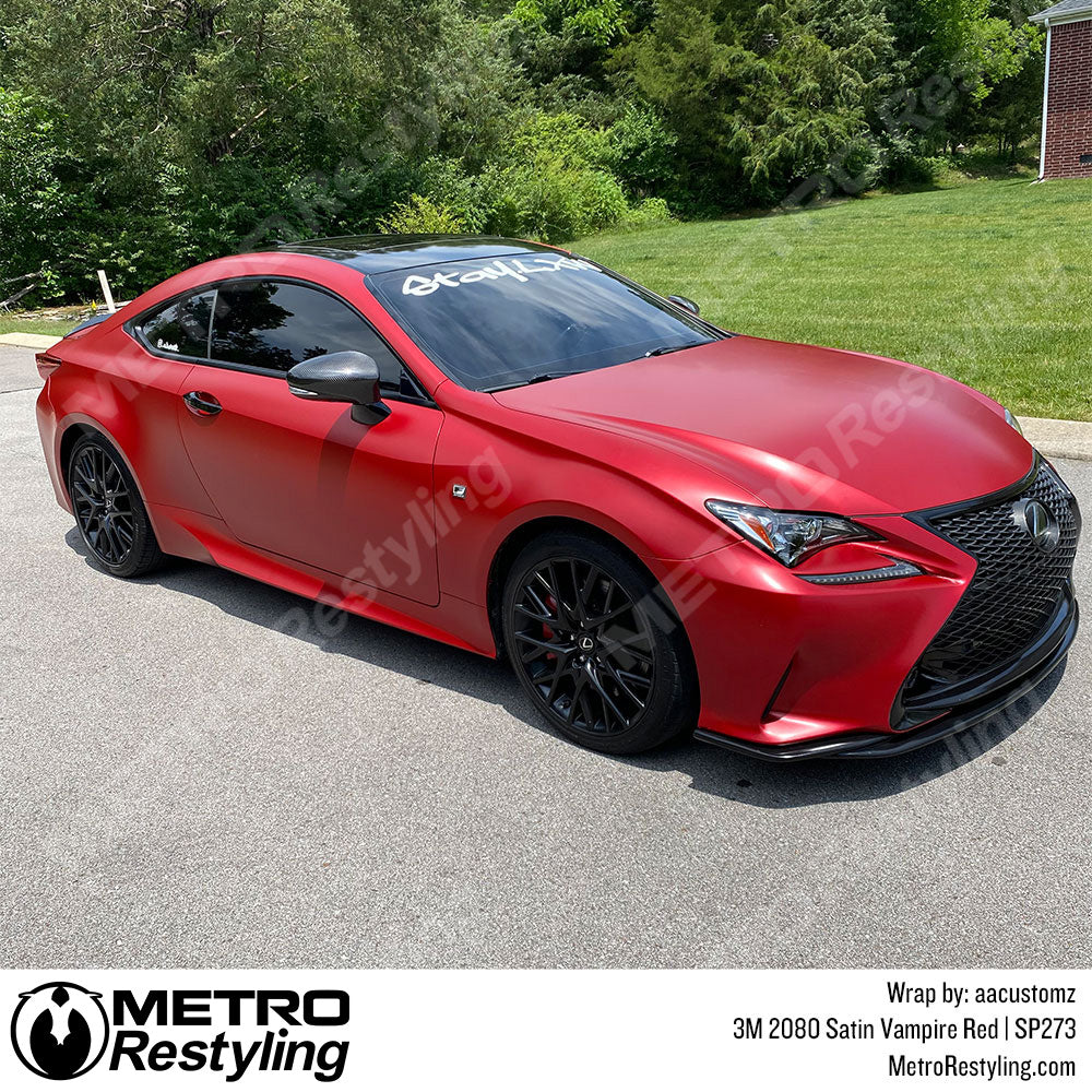 Satin Vampire Red Lexus Wrap