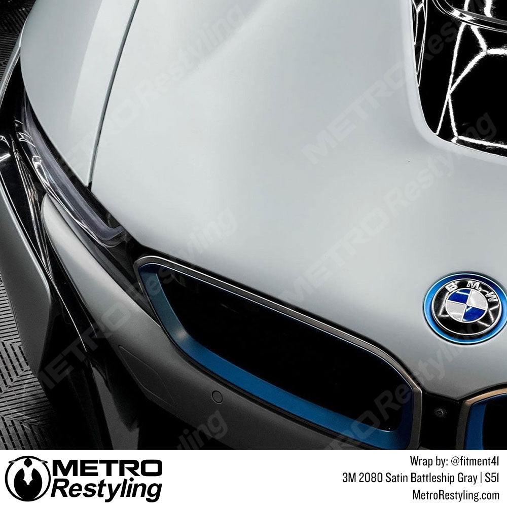 Satin Gray BMW vinyl