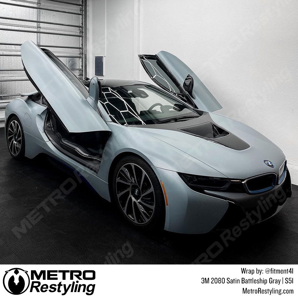 Satin Gray BMW wrap