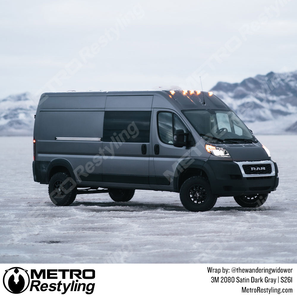 Satin Dark Gray Dodge Wrap