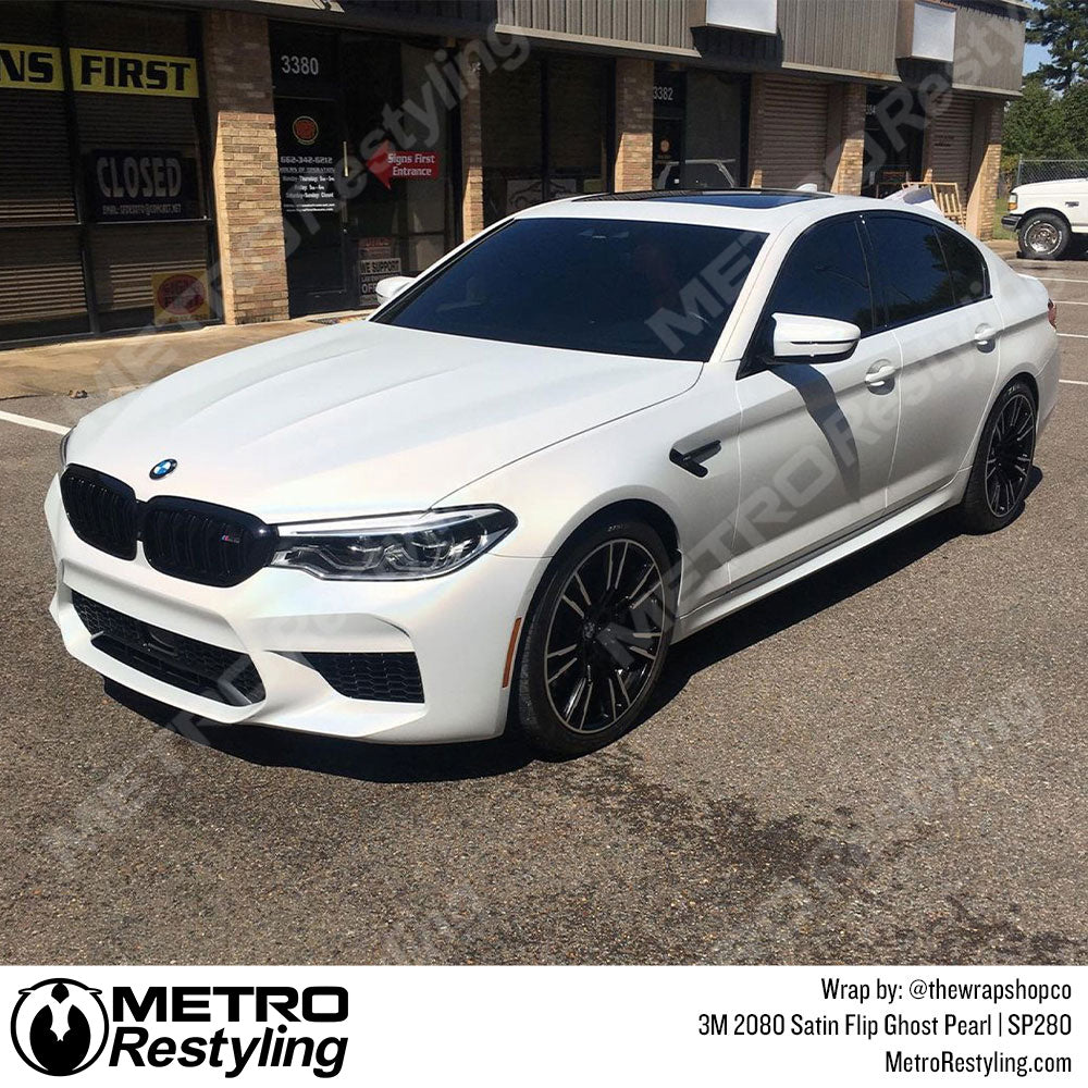 Satin Flip Ghost Pearl BMW Wrap