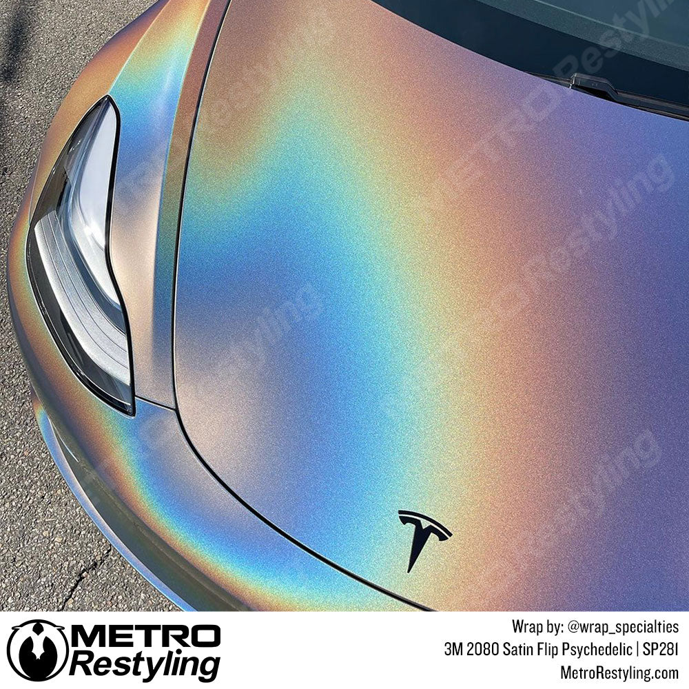Satin Flip Psychedelic Tesla vinyl