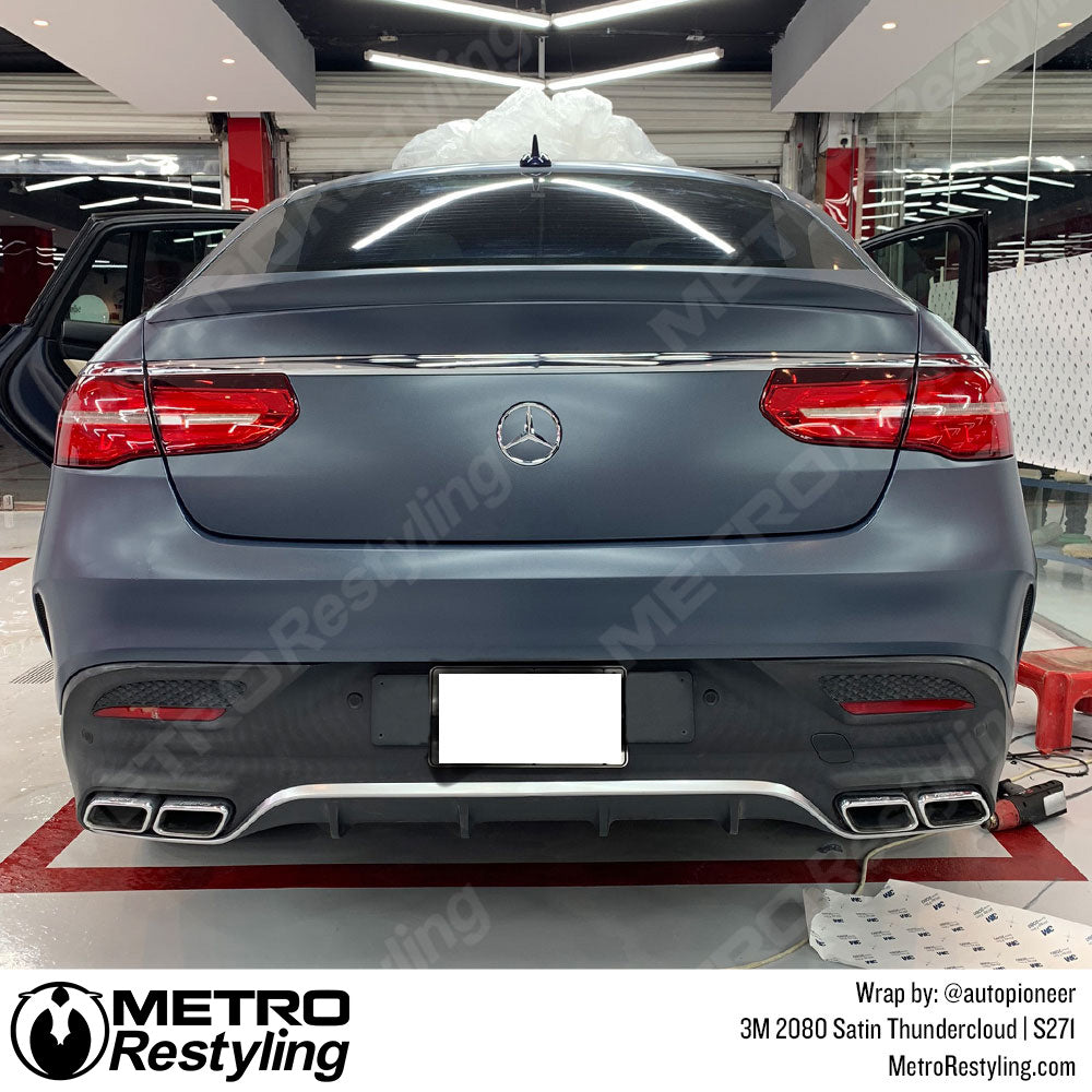 Mercedes Satin Thundercloud Vinyl Wrap