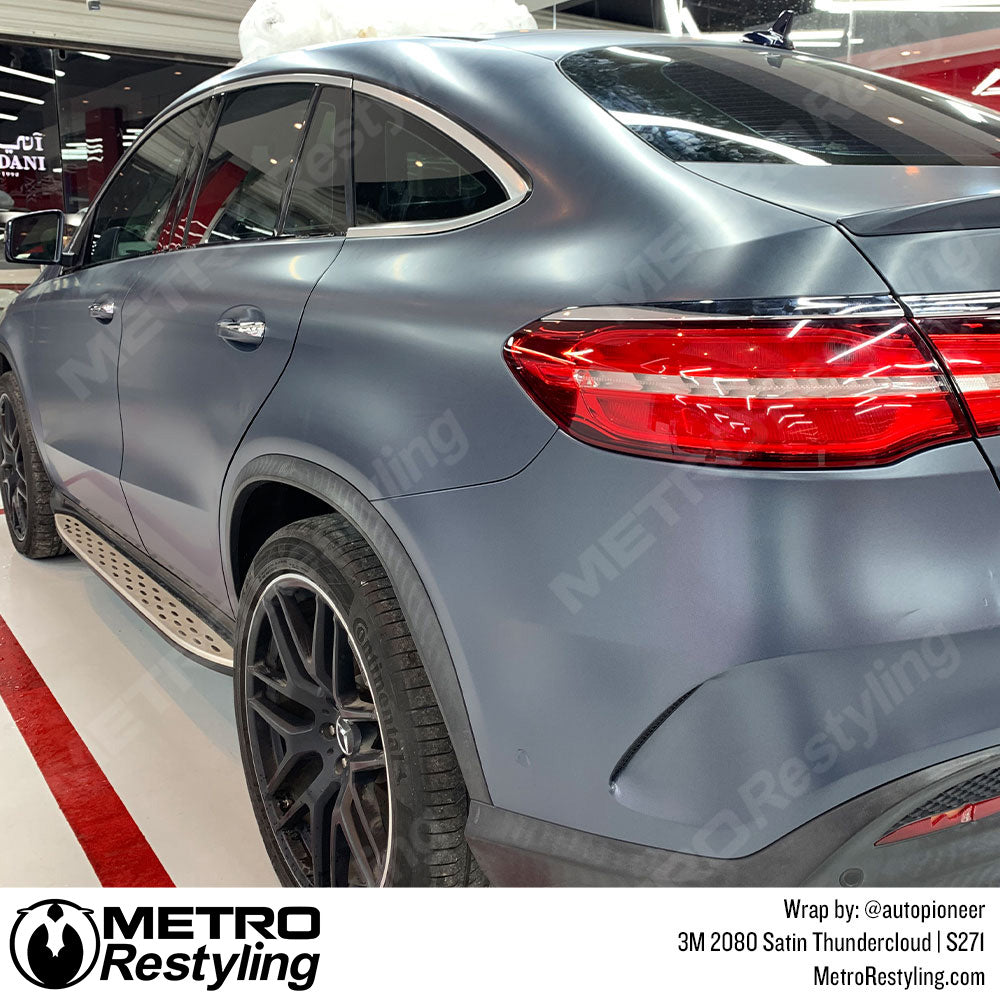 Satin Thundercloud Mercedes Wrap
