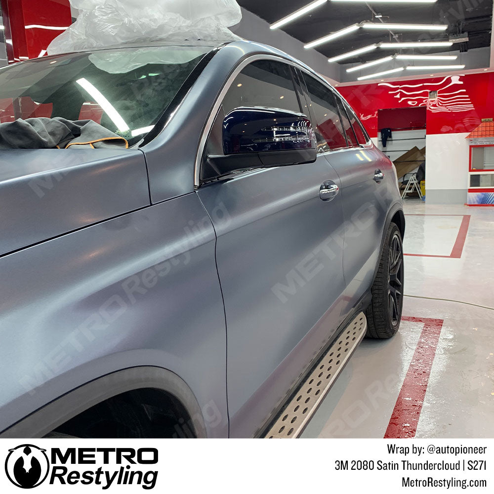 Satin Thundercloud Mercedes Vinyl Wrap