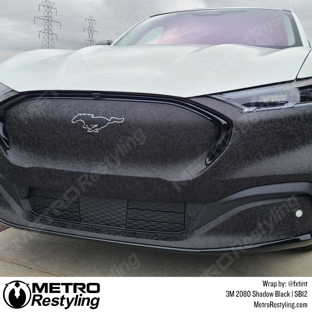 Shadow Black Textured car wrapped