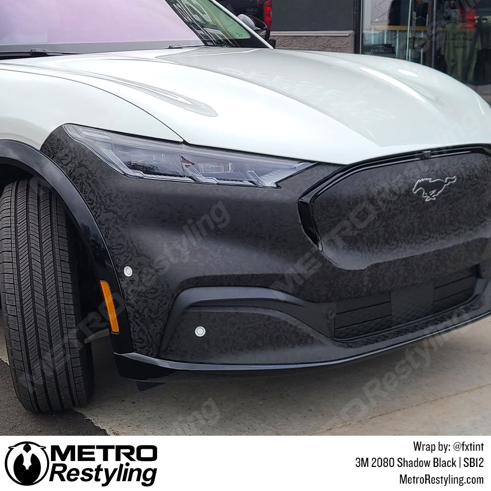 Shadow Black Textured car wrap