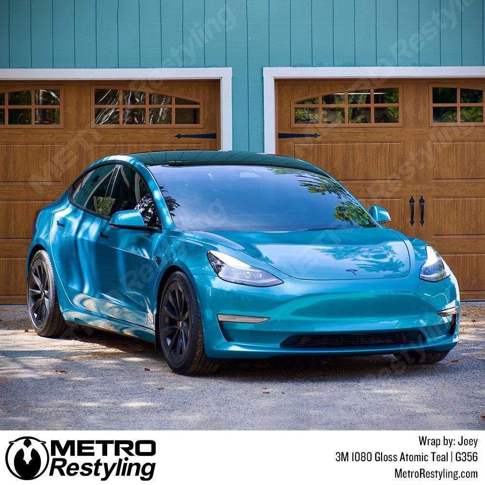 Tesla Teal Vinyl Wrap