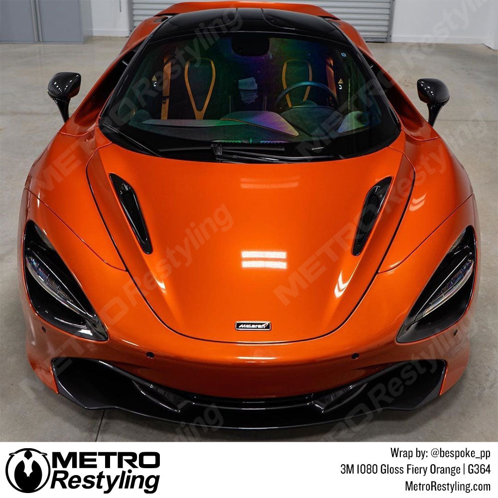 McLaren Gloss Orange Vinyl Wrap