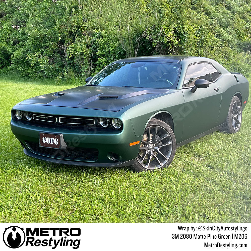 Dodge Matte Green Vinyl Wrap