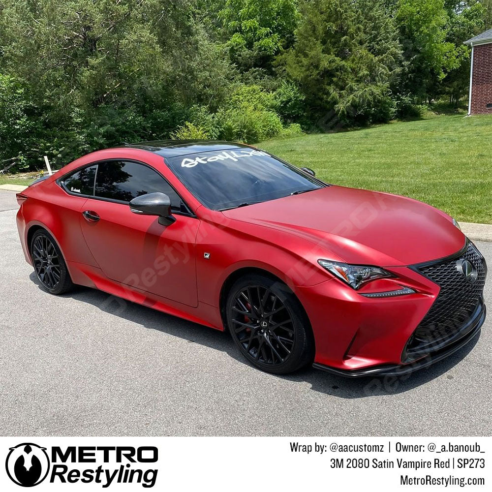 Lexus Vampire Red Vinyl Wrap