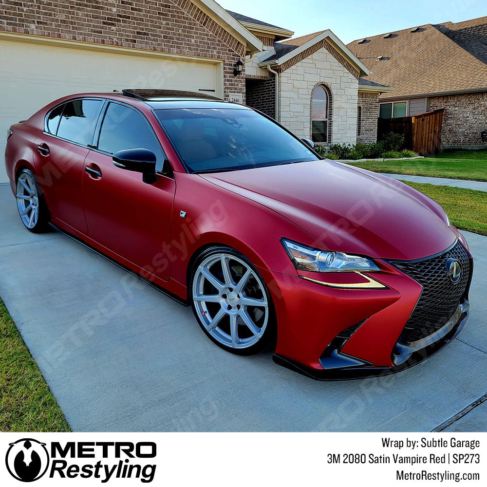 3M Vampire Red Lexus Wrap