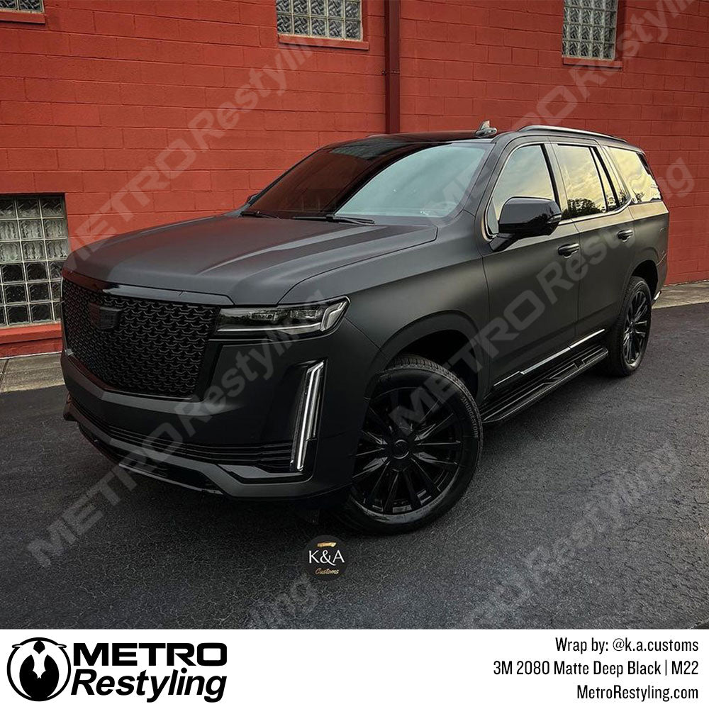 3M 2080 Matte Deep Black Cadillac Wrap