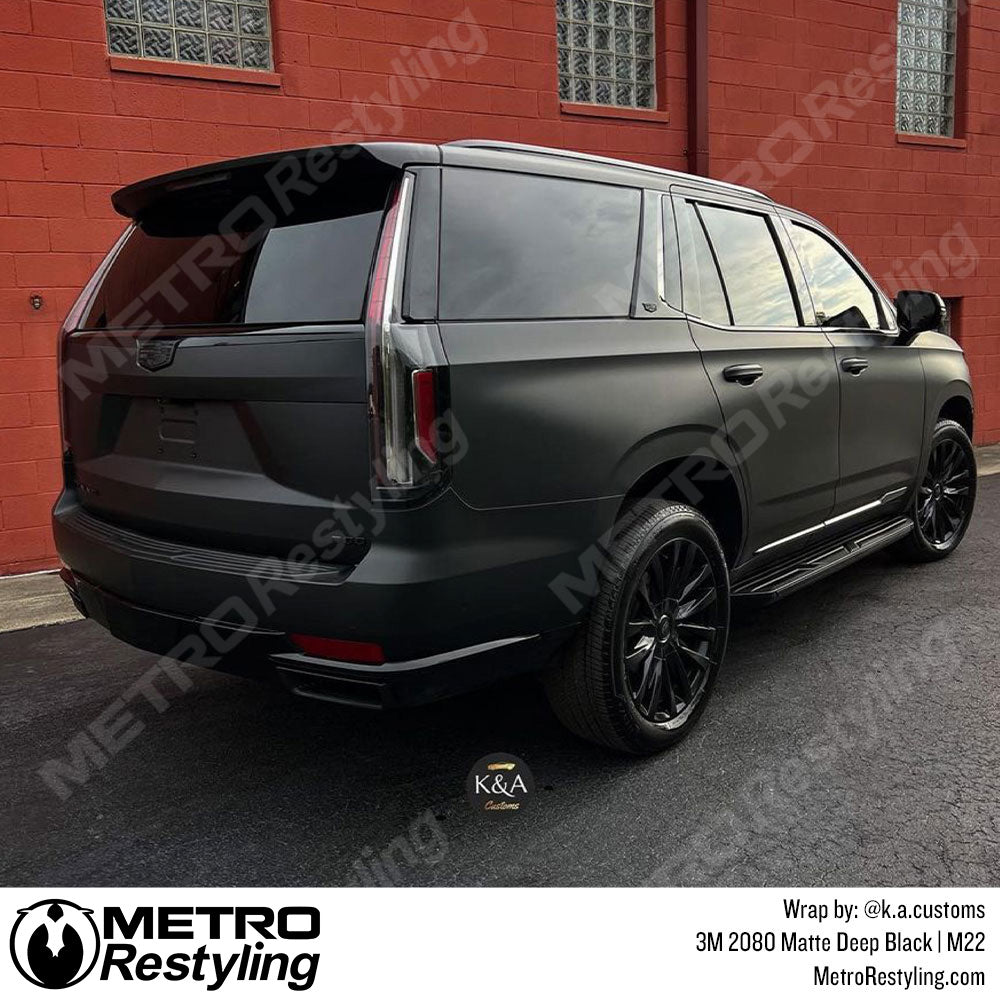 3M 2080 Matte Deep Black Cadillac Wrap