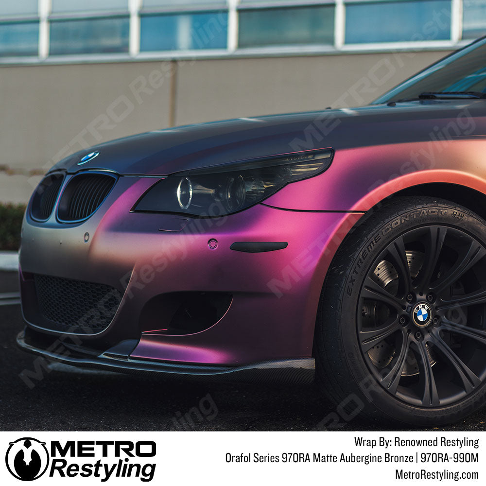 Bronze Iridescent Car Wrap