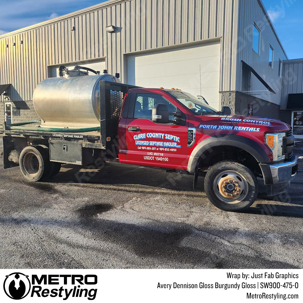 gloss burgundy gloss wrap