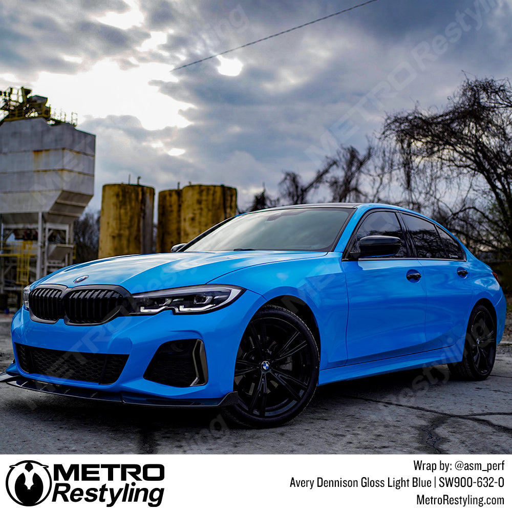 Avery Dennison SW900 Gloss Light Blue Vinyl Wrap