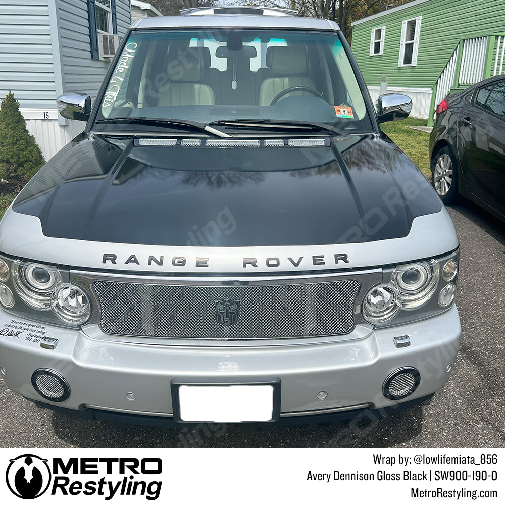 avery black range rover vinyl wrap