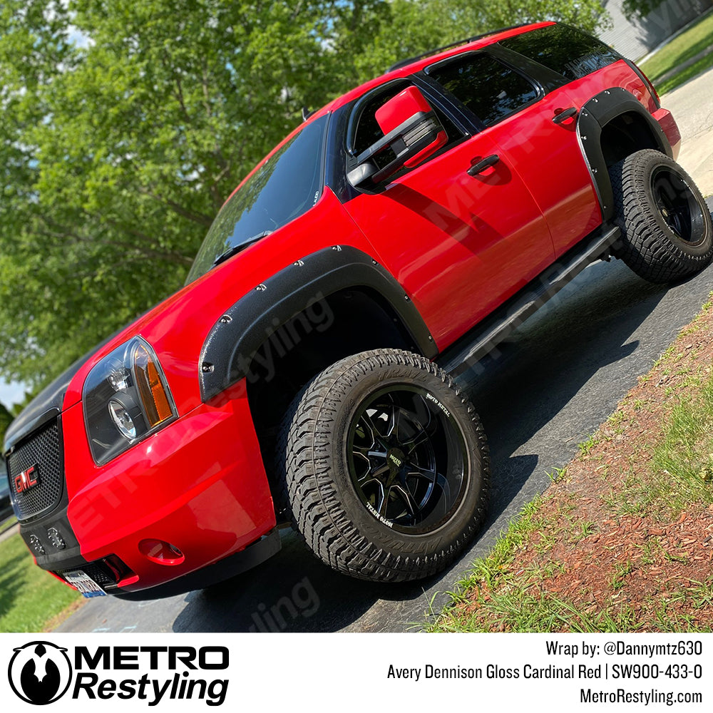 Cardinal Red GMC Wrap