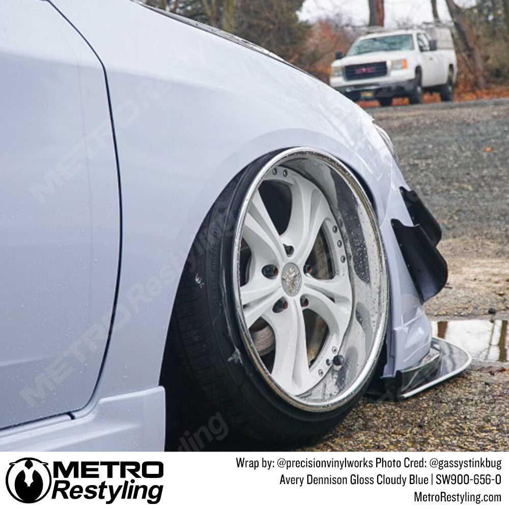 light blue subaru wrap