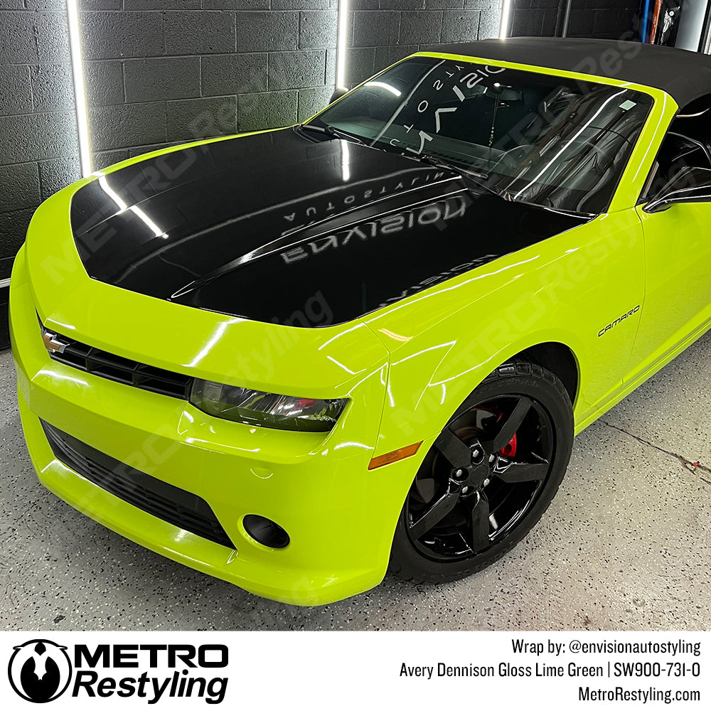 gloss lime green chevy wrap