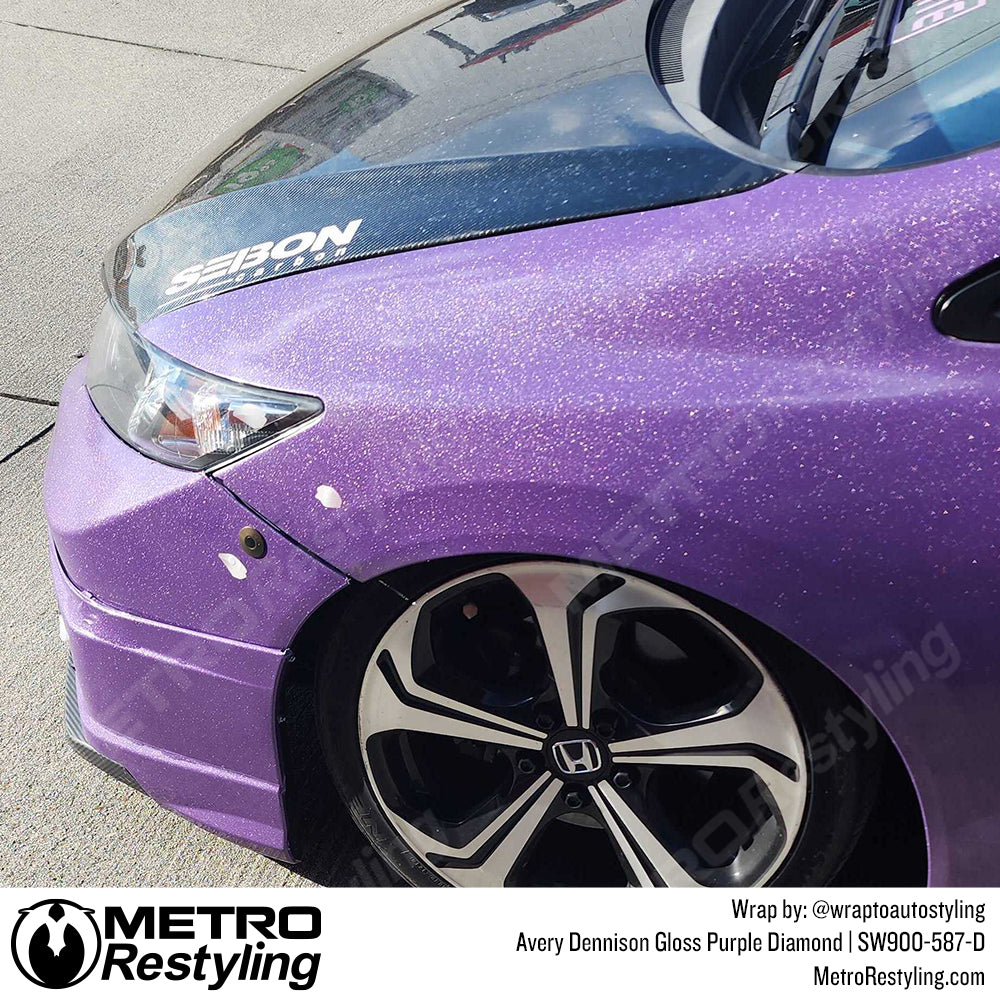 gloss purple diamond honda wrap