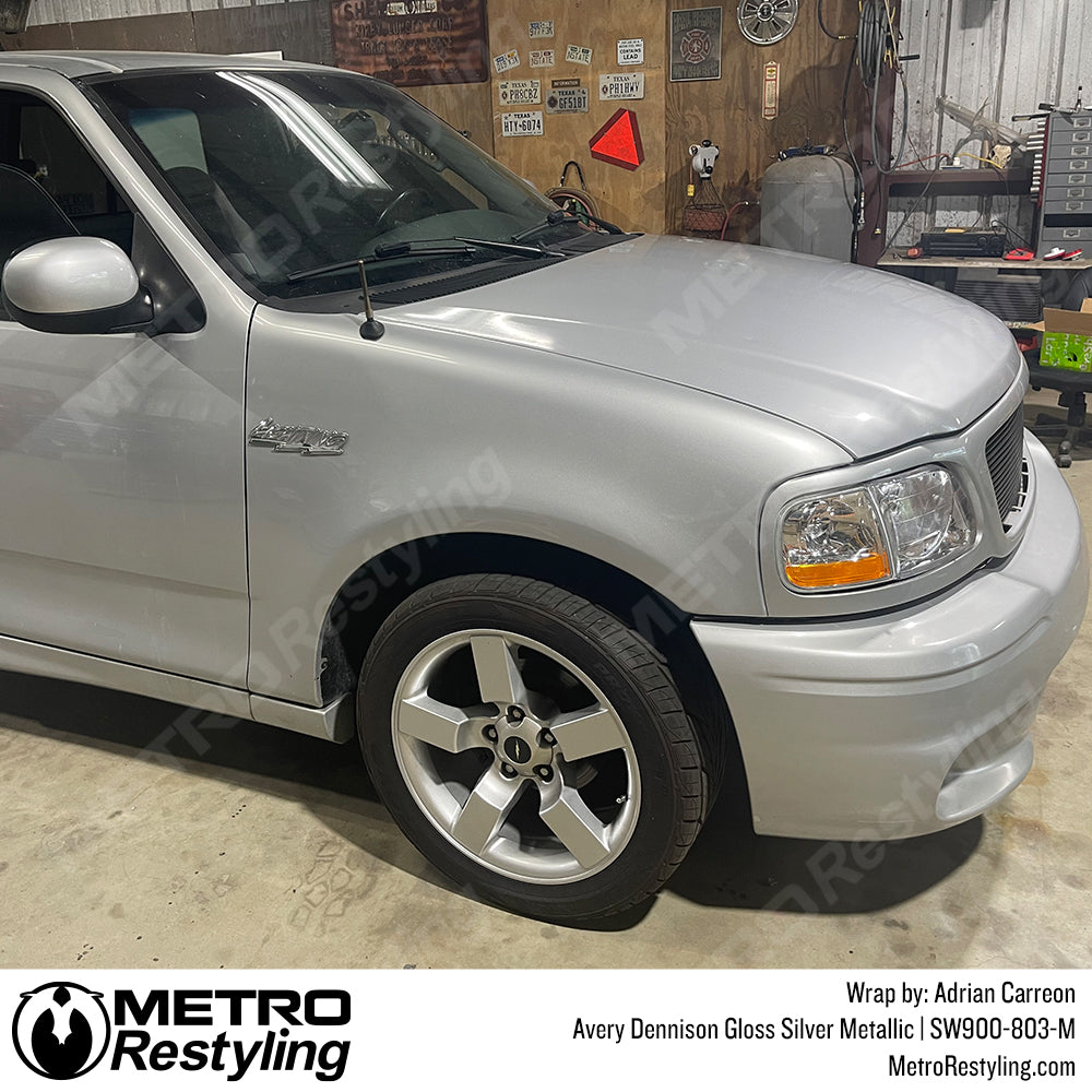 Silver Metallic Ford Wrap