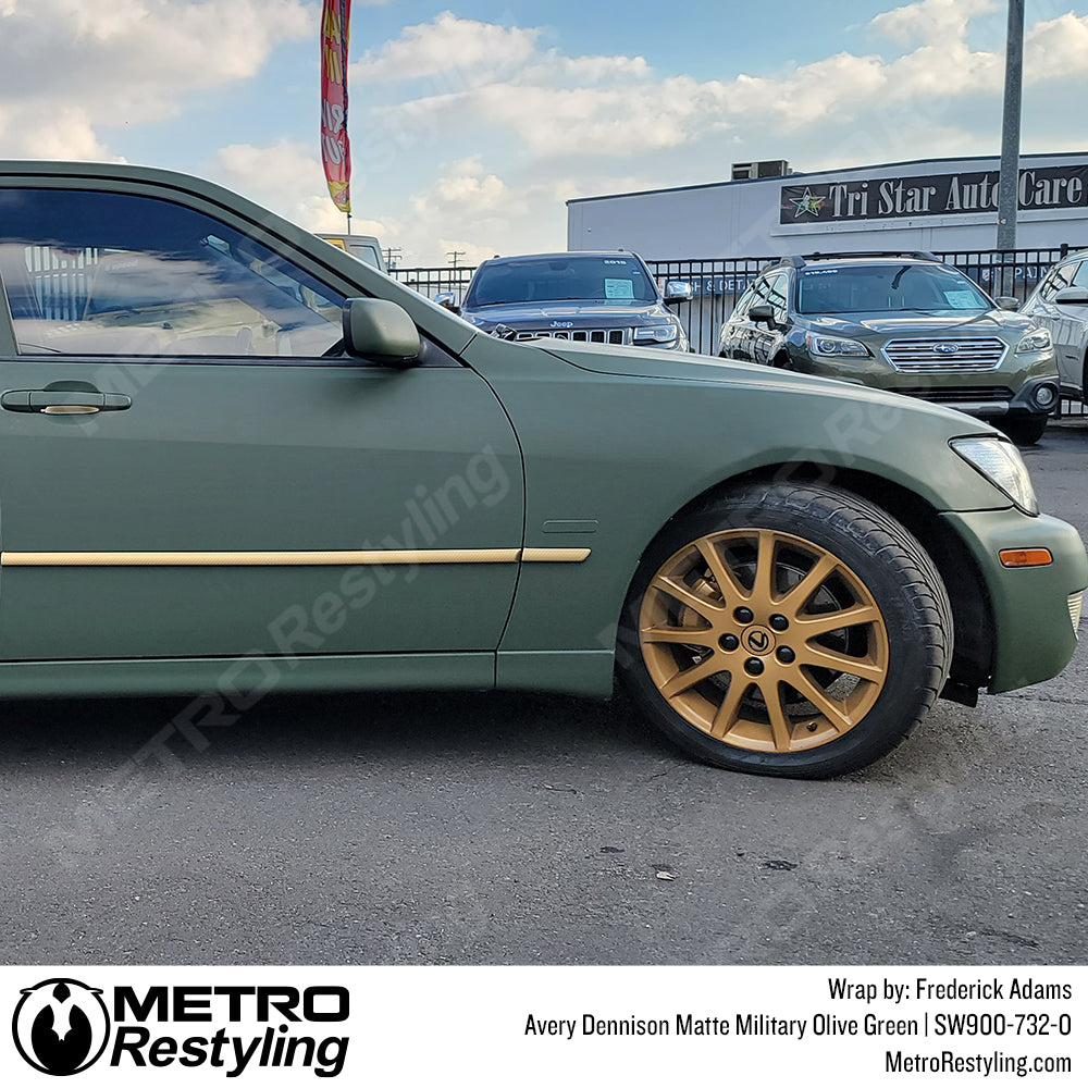 Matte Military Olive Green Vinyl