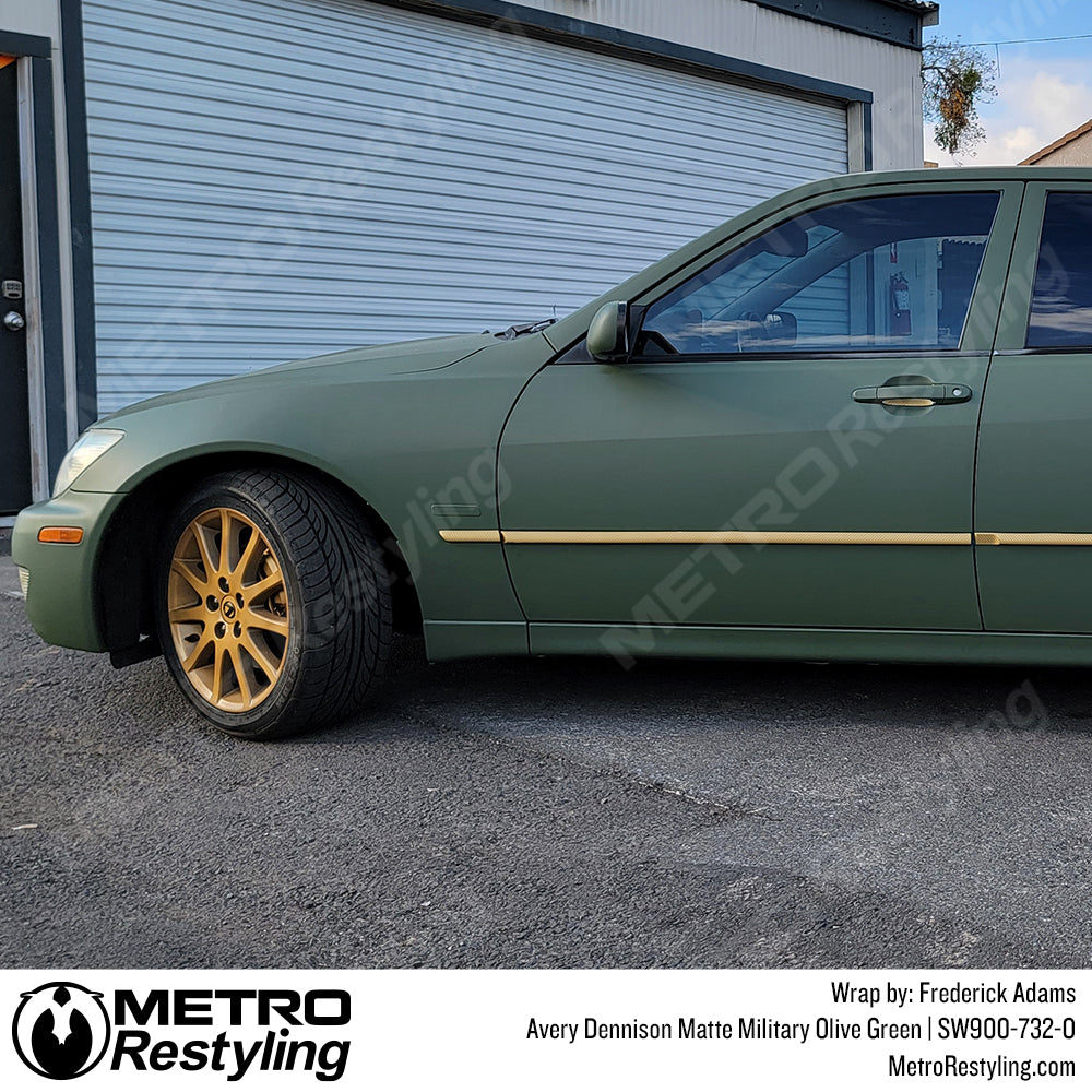 Matte Military Olive Green Vinyl Wrap