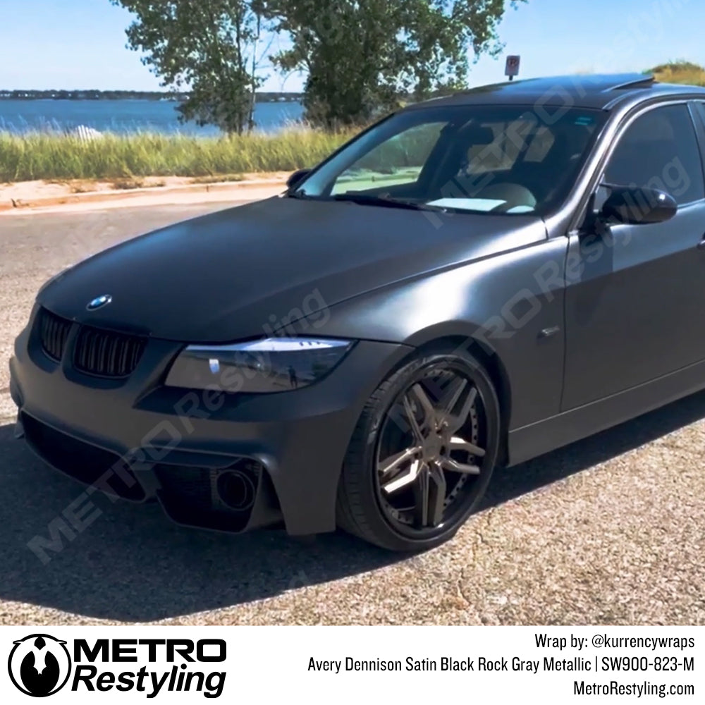 Satin Rock Gray Metallic Vinyl