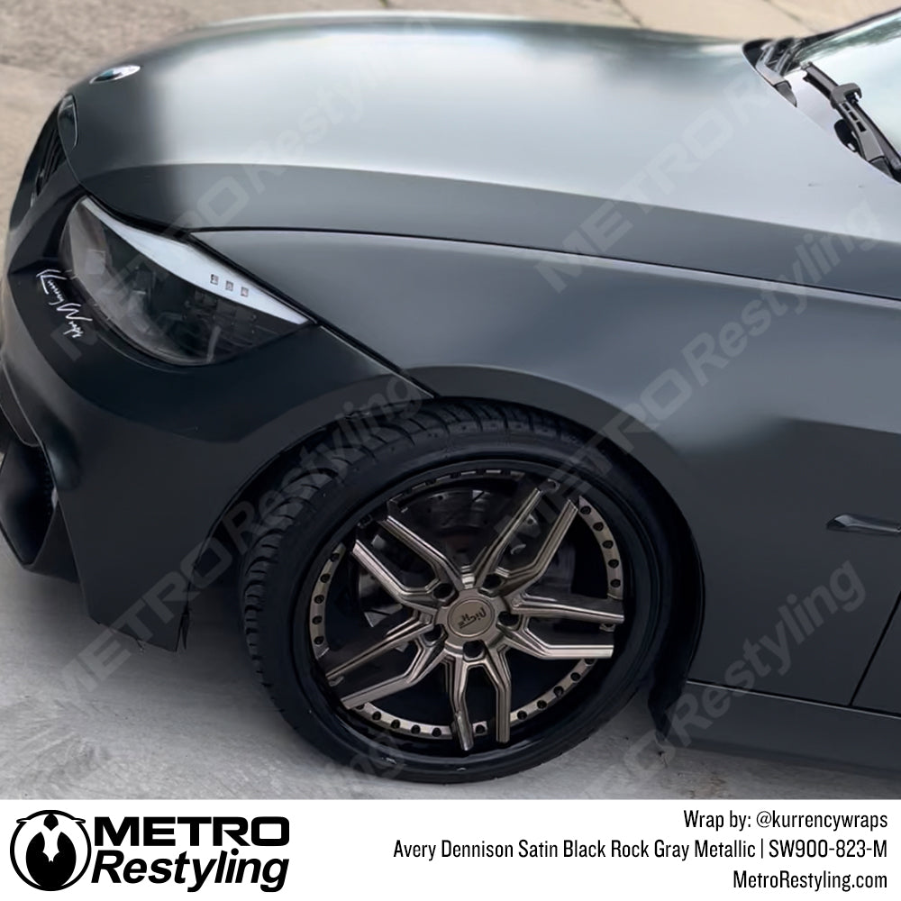 Rock Gray Metallic BMW wrap