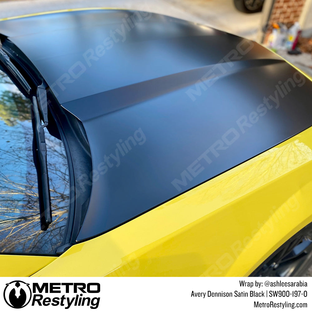 Satin Black Hood Wrap