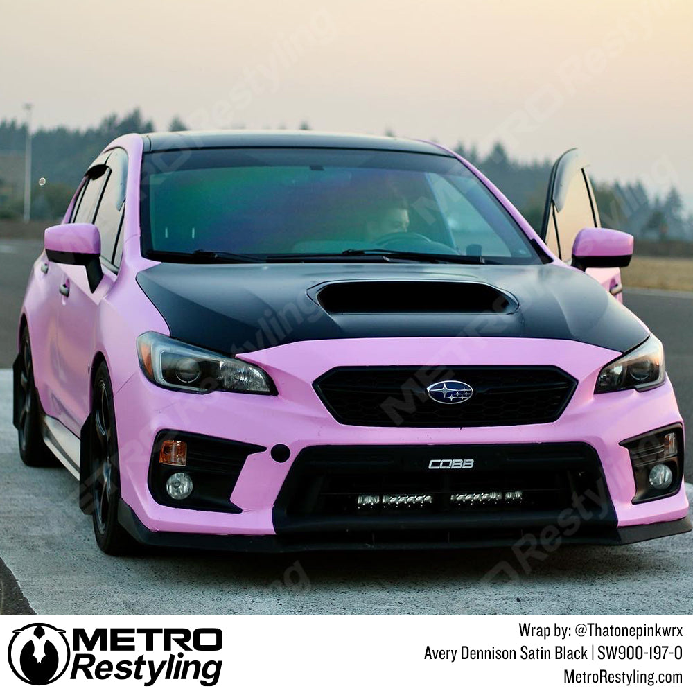 Satin Black Subaru Wrap