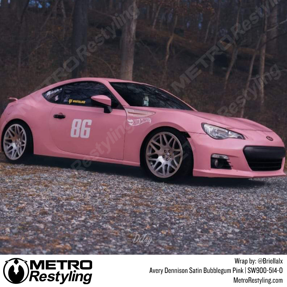 Satin Bubblegum pink subaru