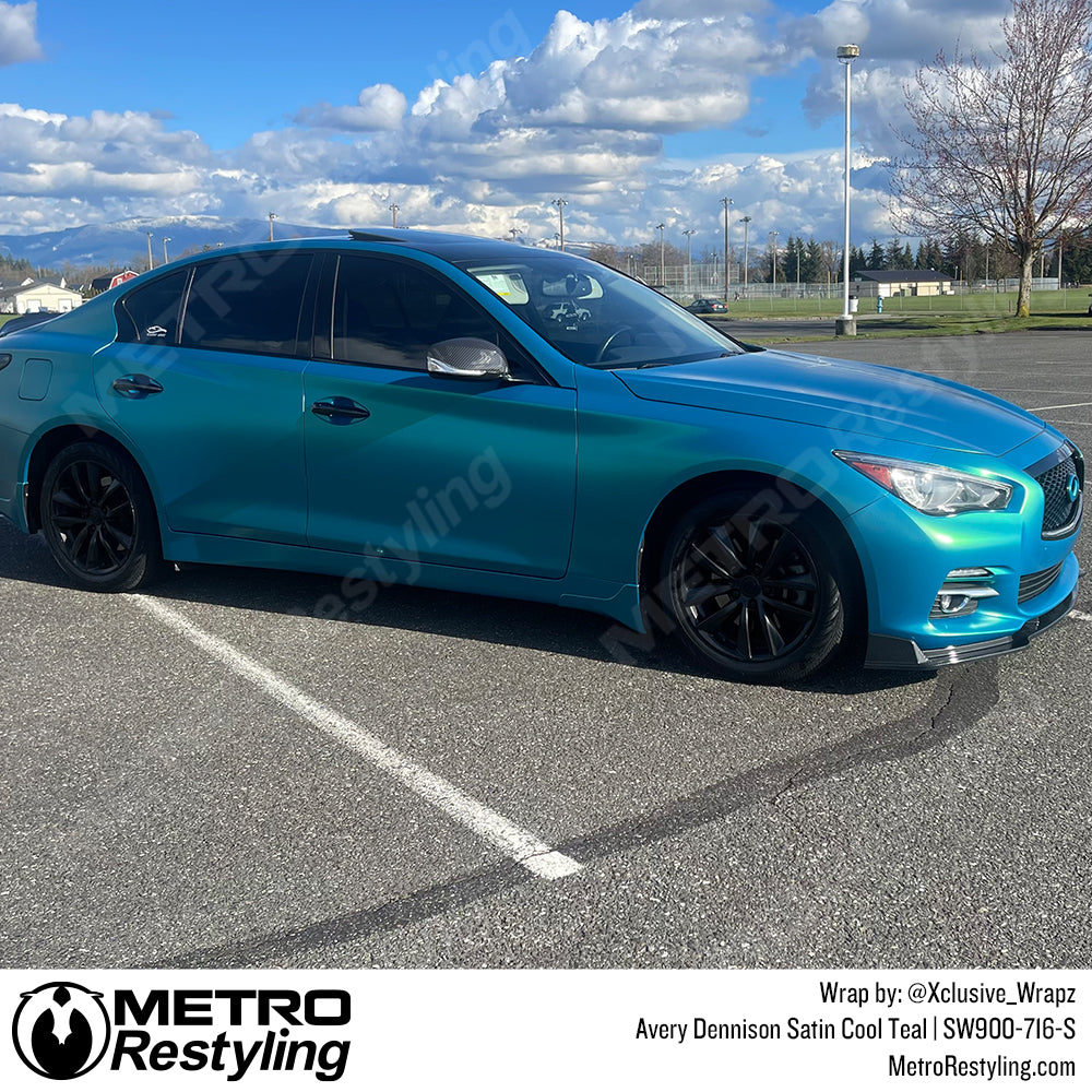 cool teal infiniti wrap