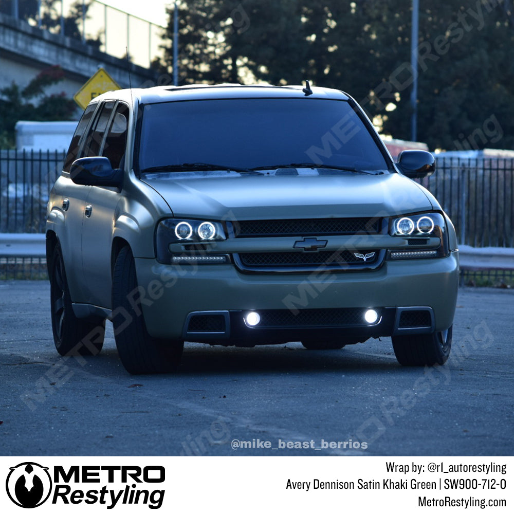 Satin Khaki Green Trailblazer wrap