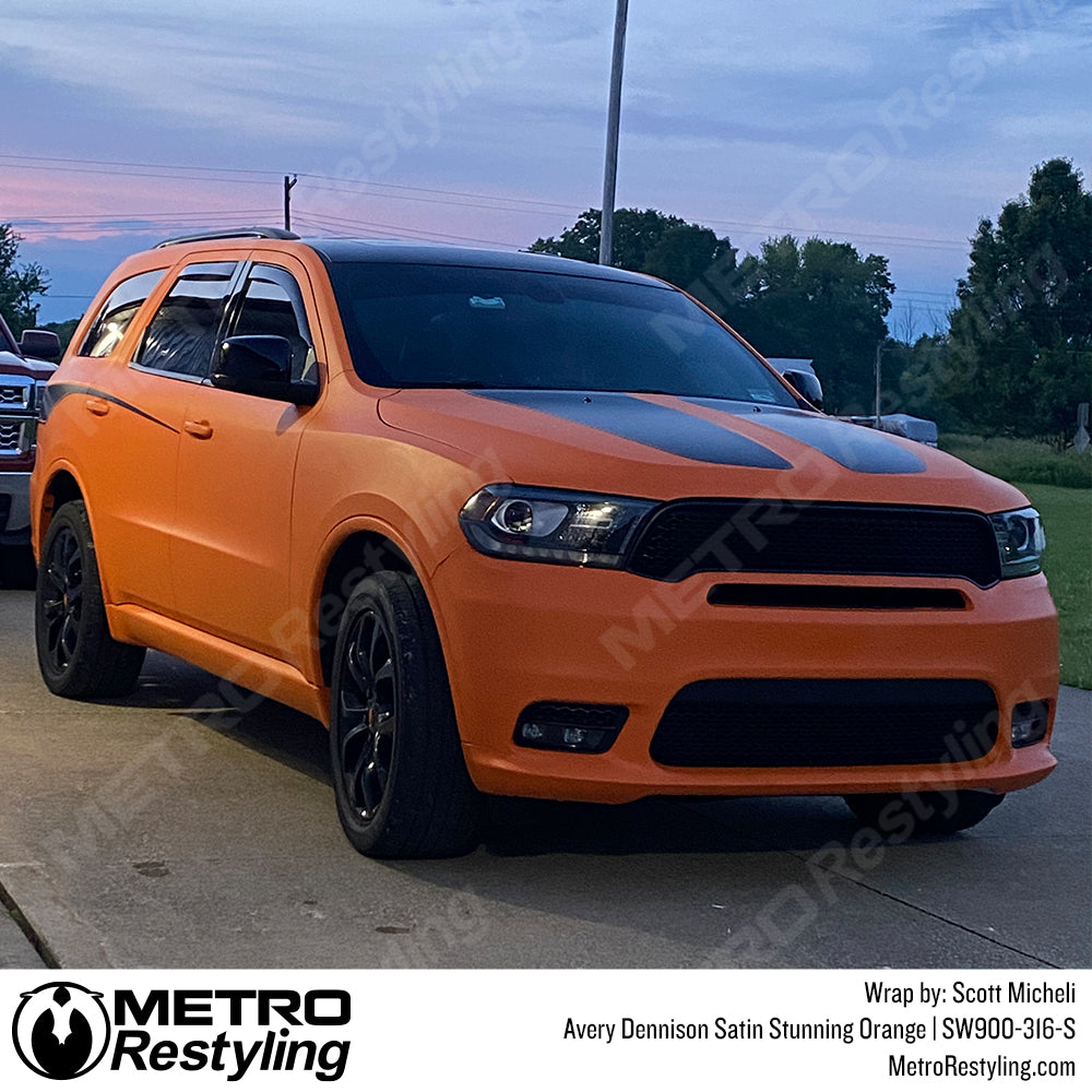 Dodge Durango Orange Wrap