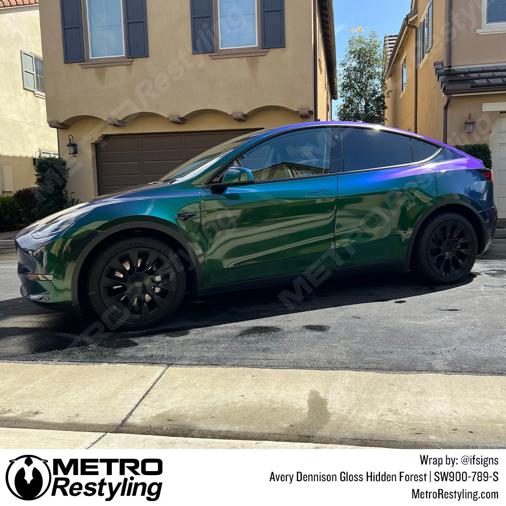 AveryDennison_Gloss_Hidden_Forest_Car_Wrap_789-S_Tesla Model Y