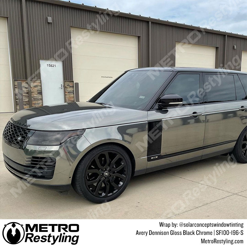 Avery Dennison SF100 Gloss Black Conform Chrome Range Rover