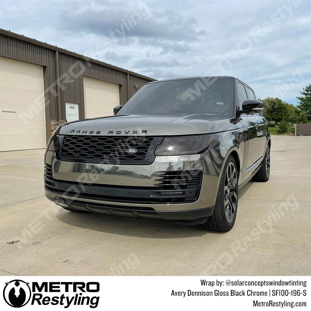Avery Dennison SF100 Gloss Black Conform Chrome Range Rover