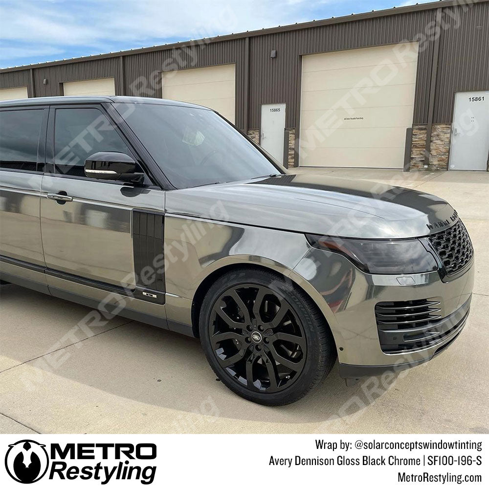 Avery Dennison SF100 Gloss Black Conform Chrome Range Rover