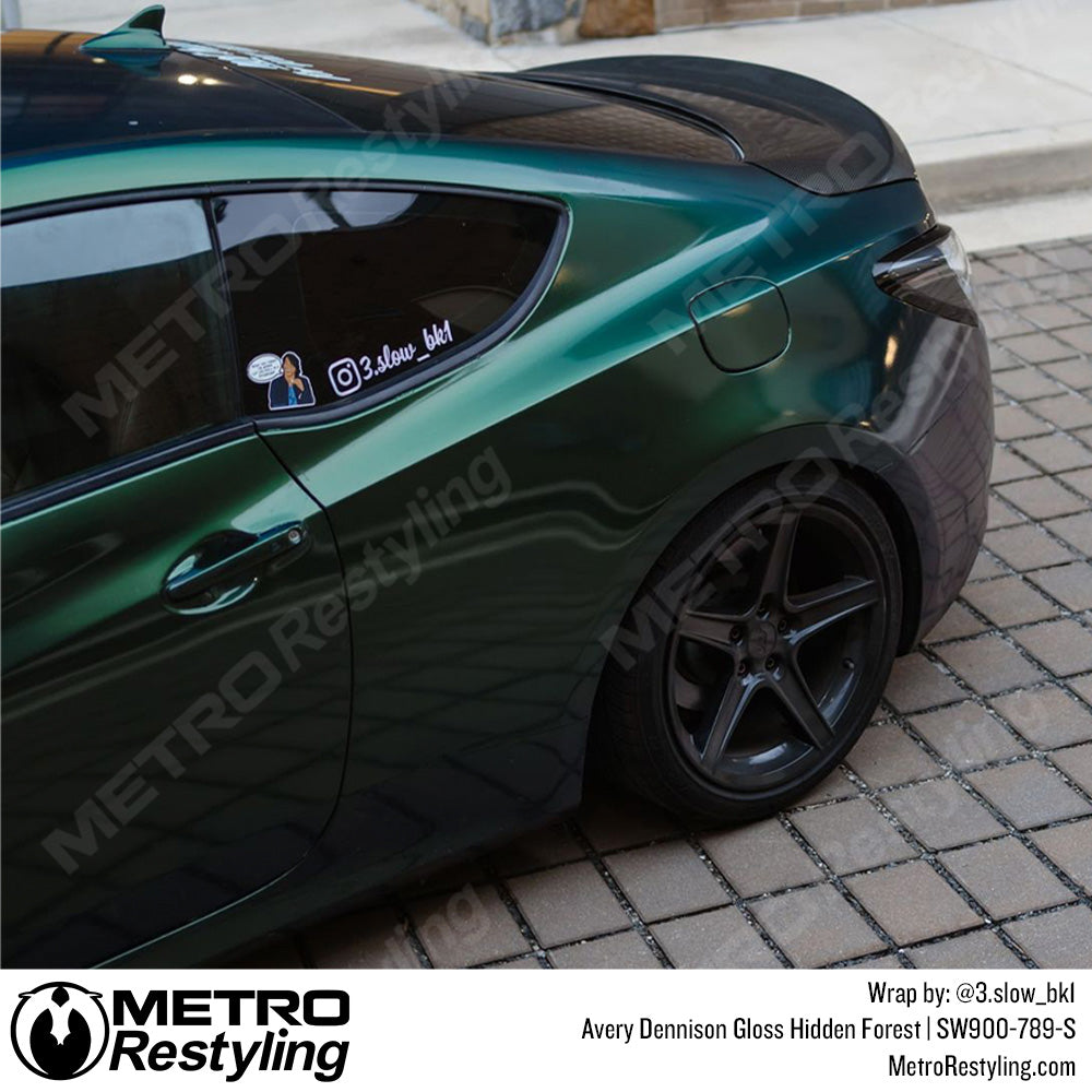Hidden Forest Green Camaro Wrap