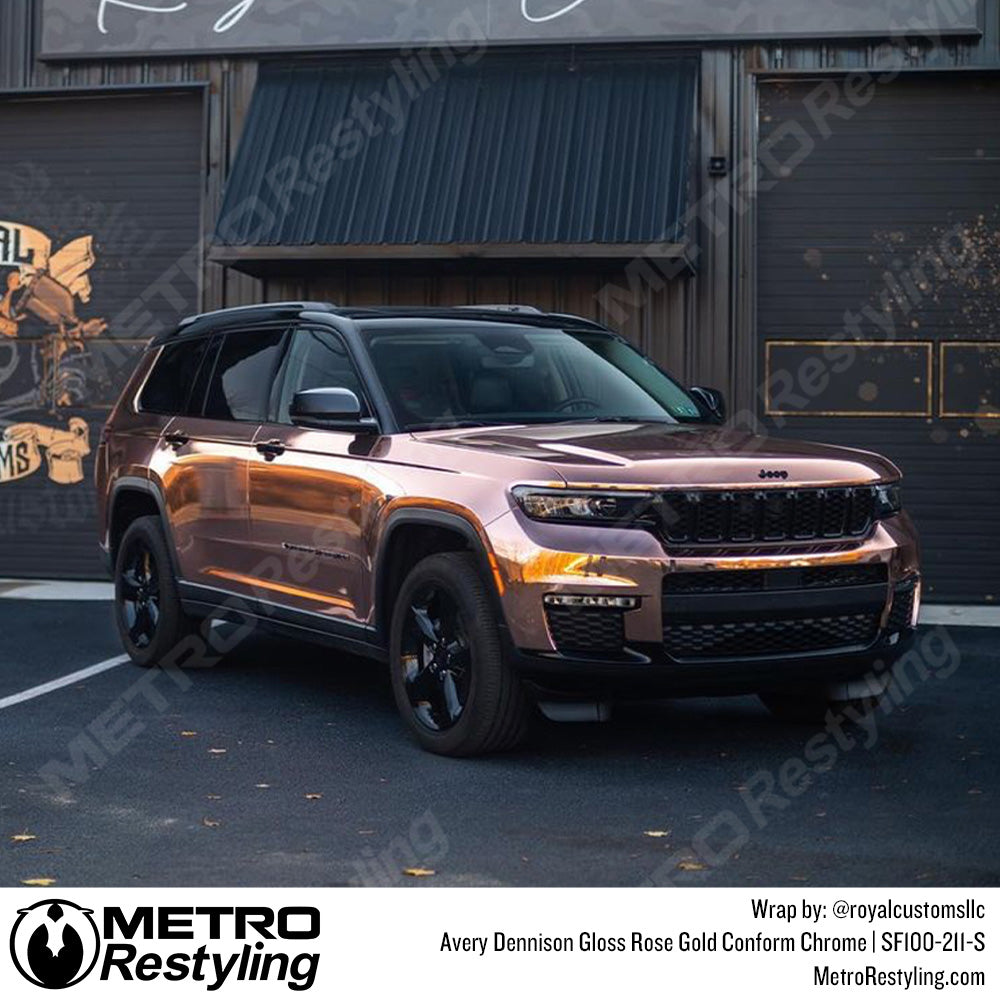 Gloss Rose Gold Conform Chrome Jeep