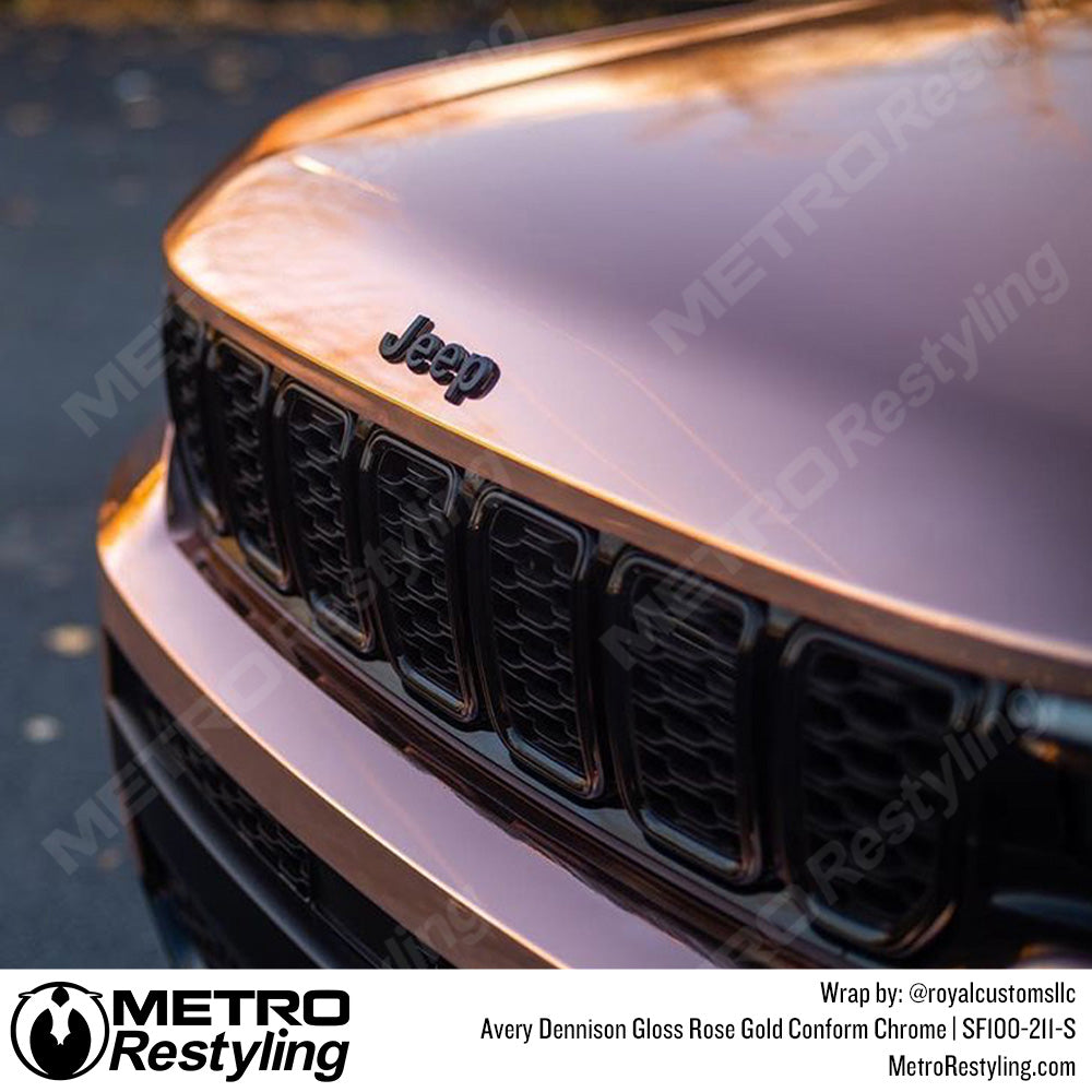 Gloss Rose Gold Conform Chrome Jeep